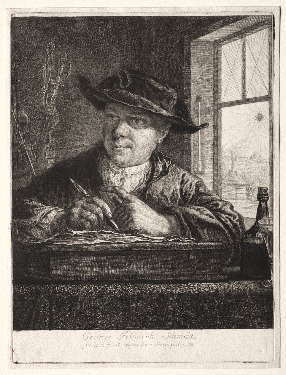 Autoportrait - Georg Friedrich Schmidt