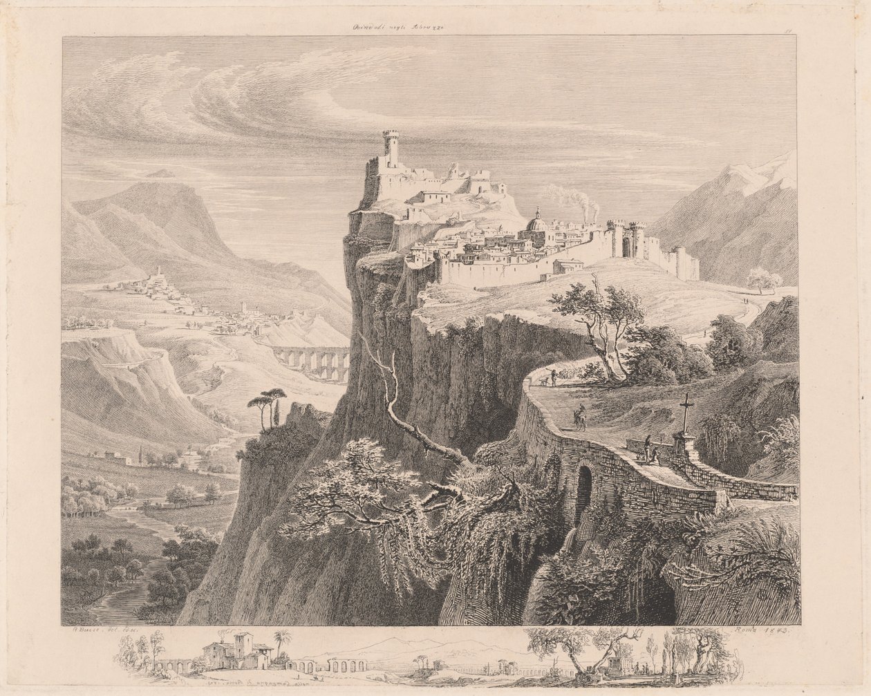 Ovindoli dans les Abruzzes - Georg Heinrich Busse