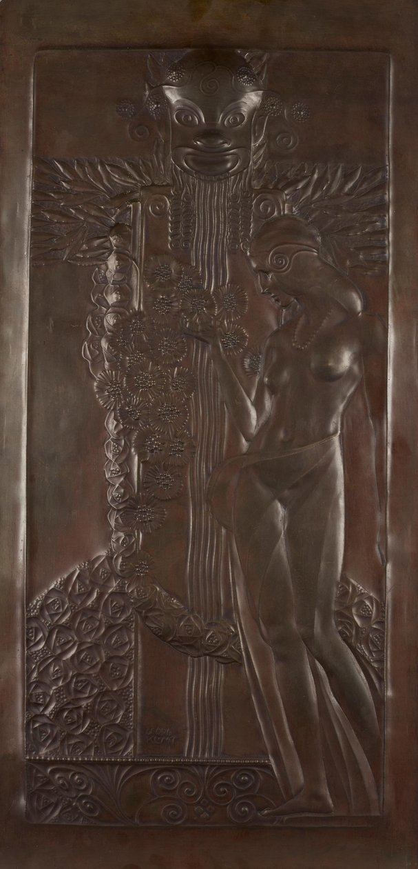 Nymphe et satyre - Georg Klimt