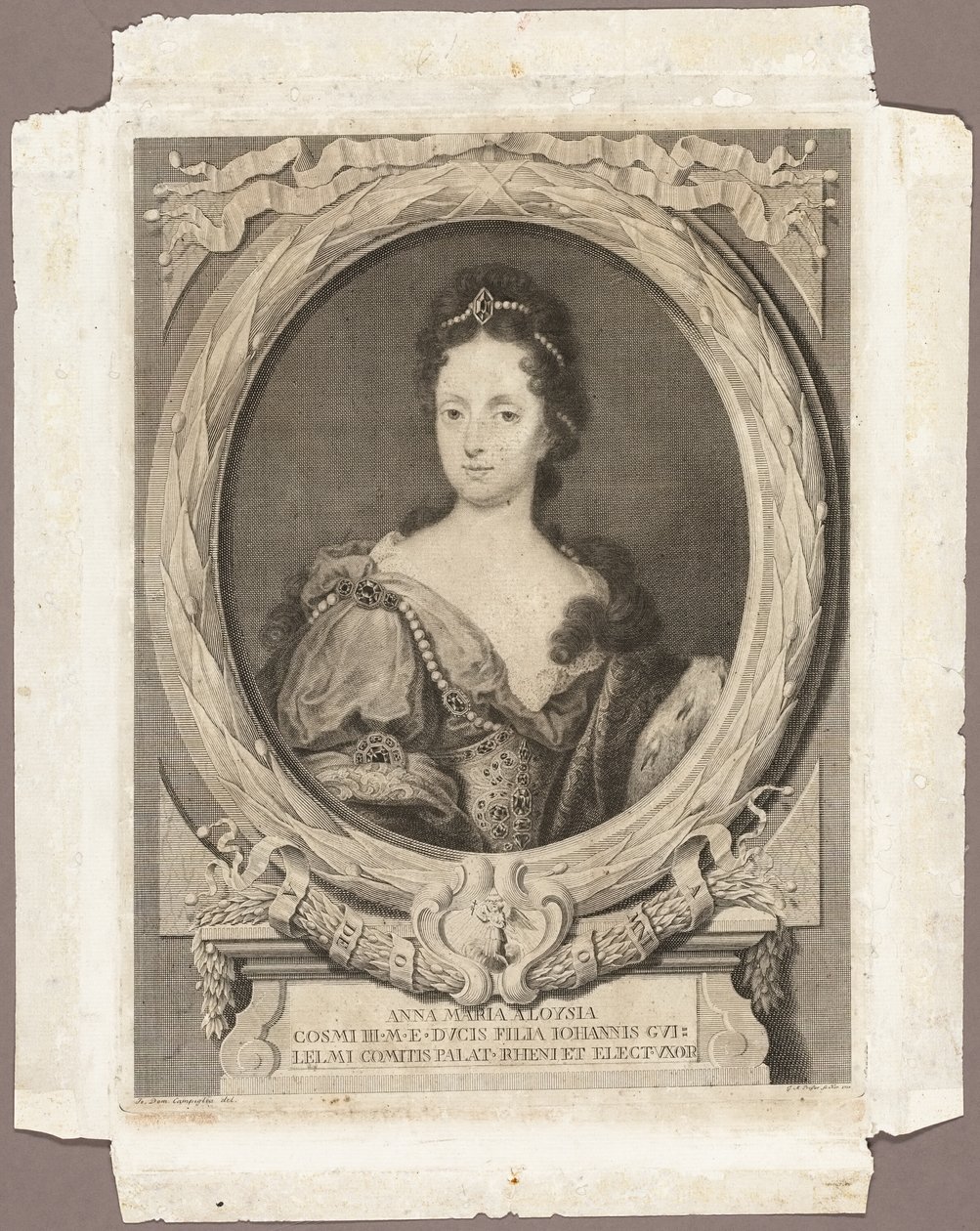 Anna Maria Luisa - Georg Martin Preissler