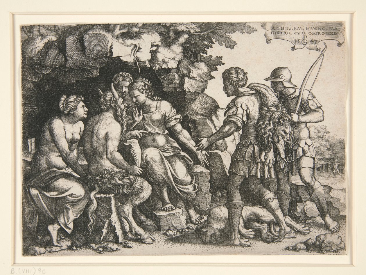 Thétis et Chiron - Georg Pencz