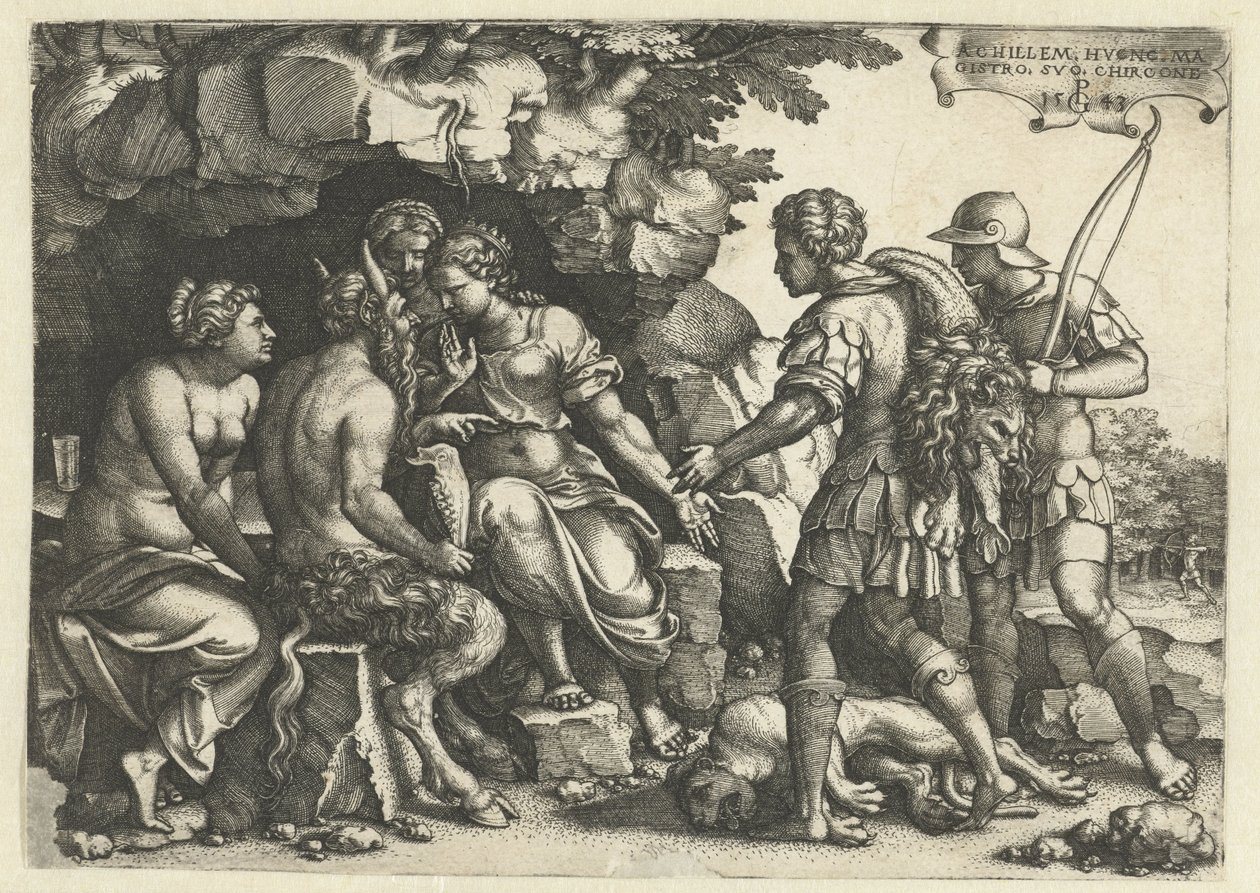 Thétis et Chiron en conversation - Georg Pencz