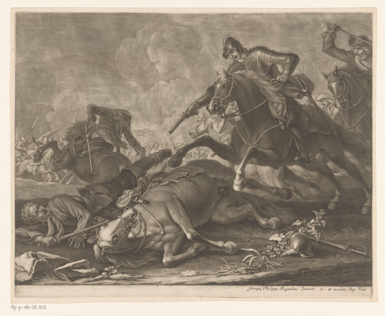 Combat de cavaliers - Georg Philipp Rugendas (I)