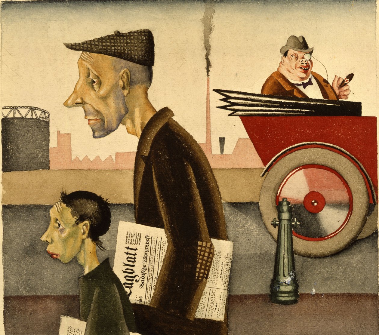 Les gens du journal, 1921 - Georg Scholz