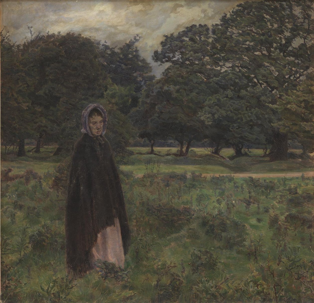 Mauvaises herbes. Une femme dans un paysage - Georg Seligmann