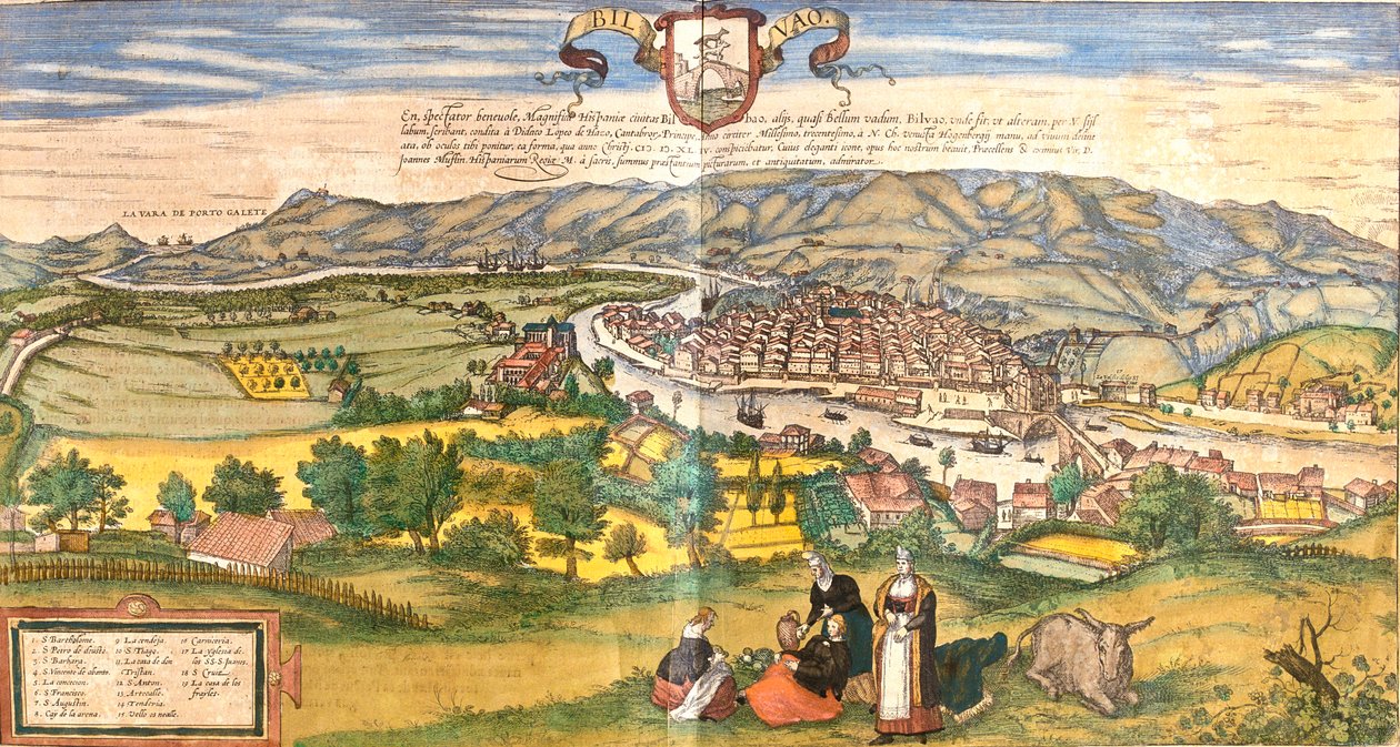 Bilbao, Espagne - Georg and Hogenberg Franz (1535 90) Braun