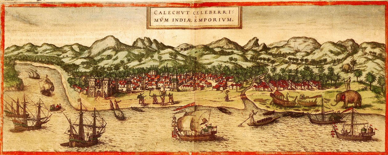 Calicut - Georg and Hogenberg Franz (1535 90) Braun