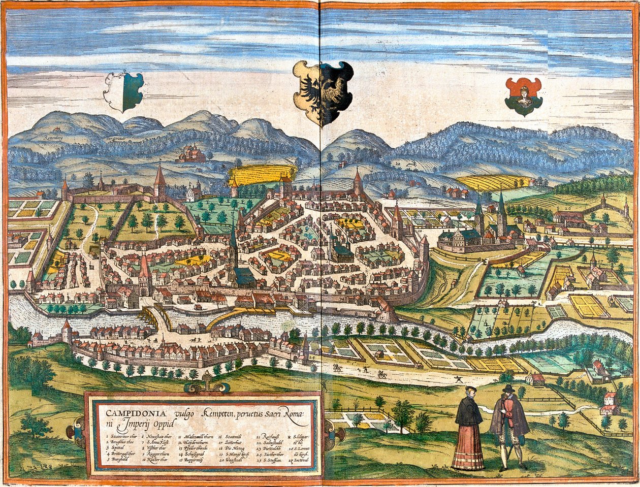 Kempten, Allemagne - Georg and Hogenberg Franz (1535 90) Braun