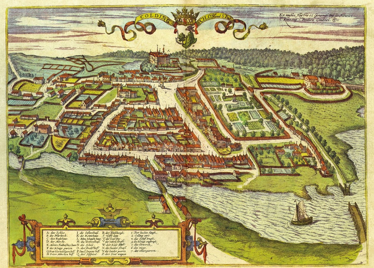 Kolding, Danemark - Georg and Hogenberg Franz (1535 90) Braun