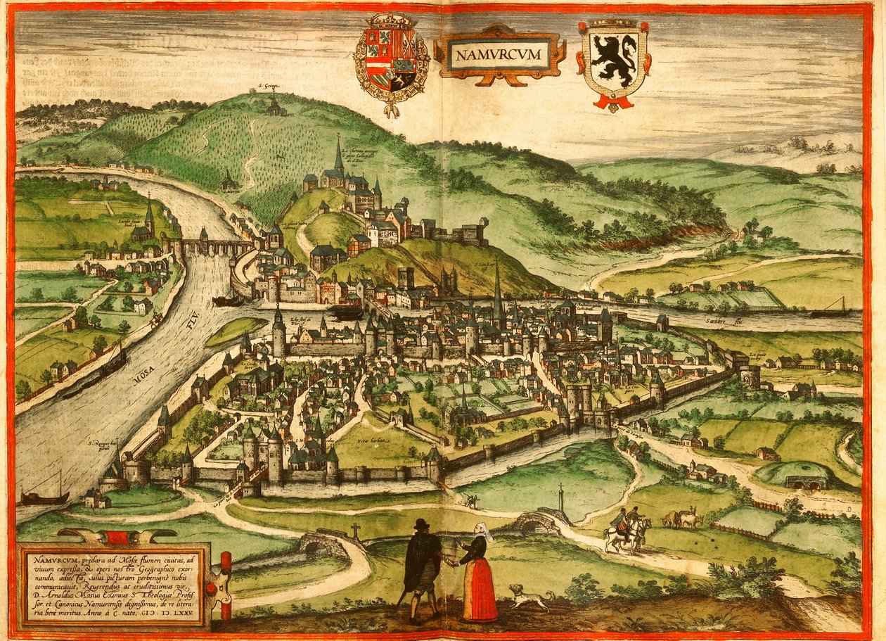 Namur, Belgique - Georg and Hogenberg Franz (1535 90) Braun