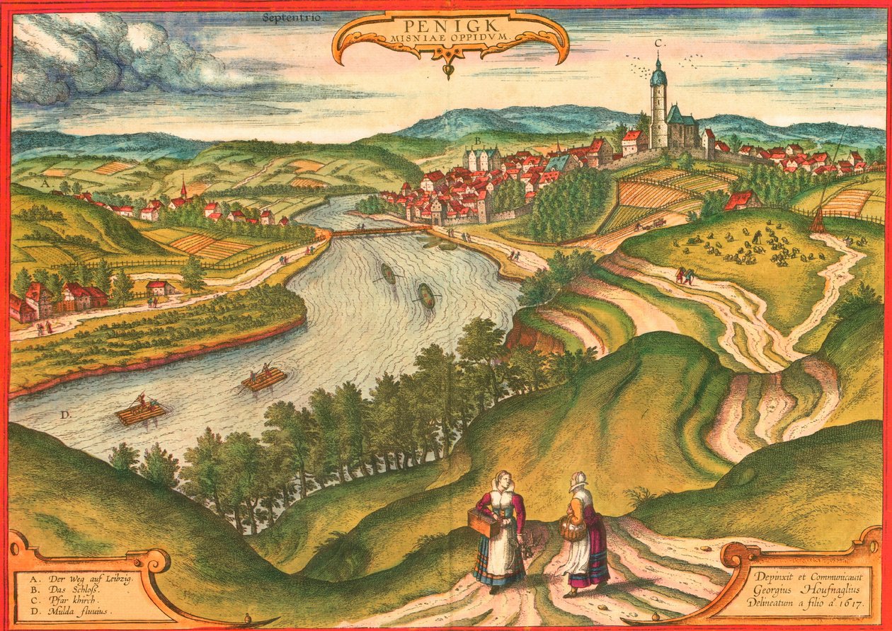 Penig, Allemagne - Georg and Hogenberg Franz (1535 90) Braun