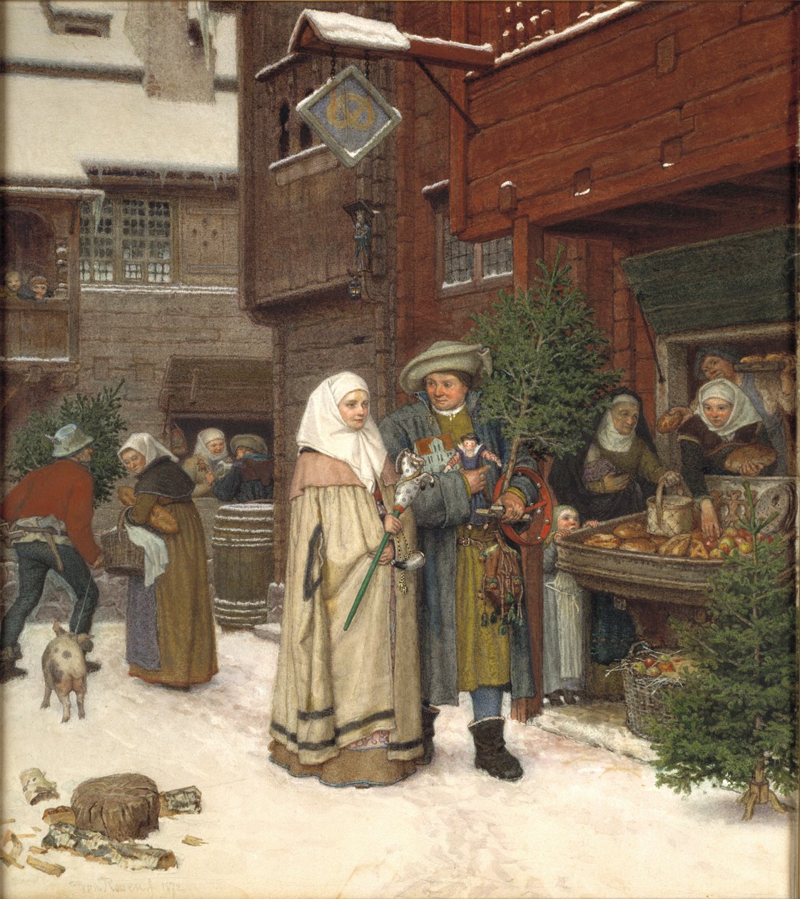 La Foire de Noël - Georg von Rosen