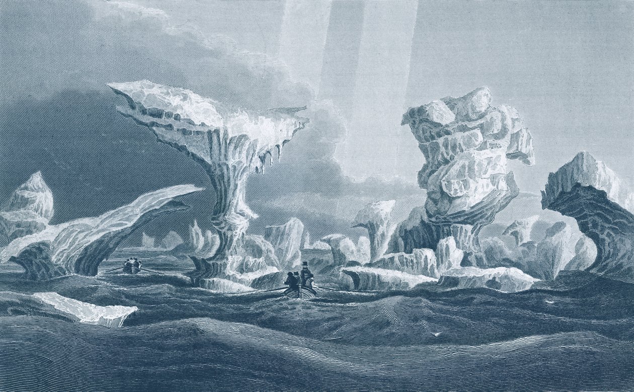 Bateaux dans une houle parmi les glaces, 24 août 1826, de 