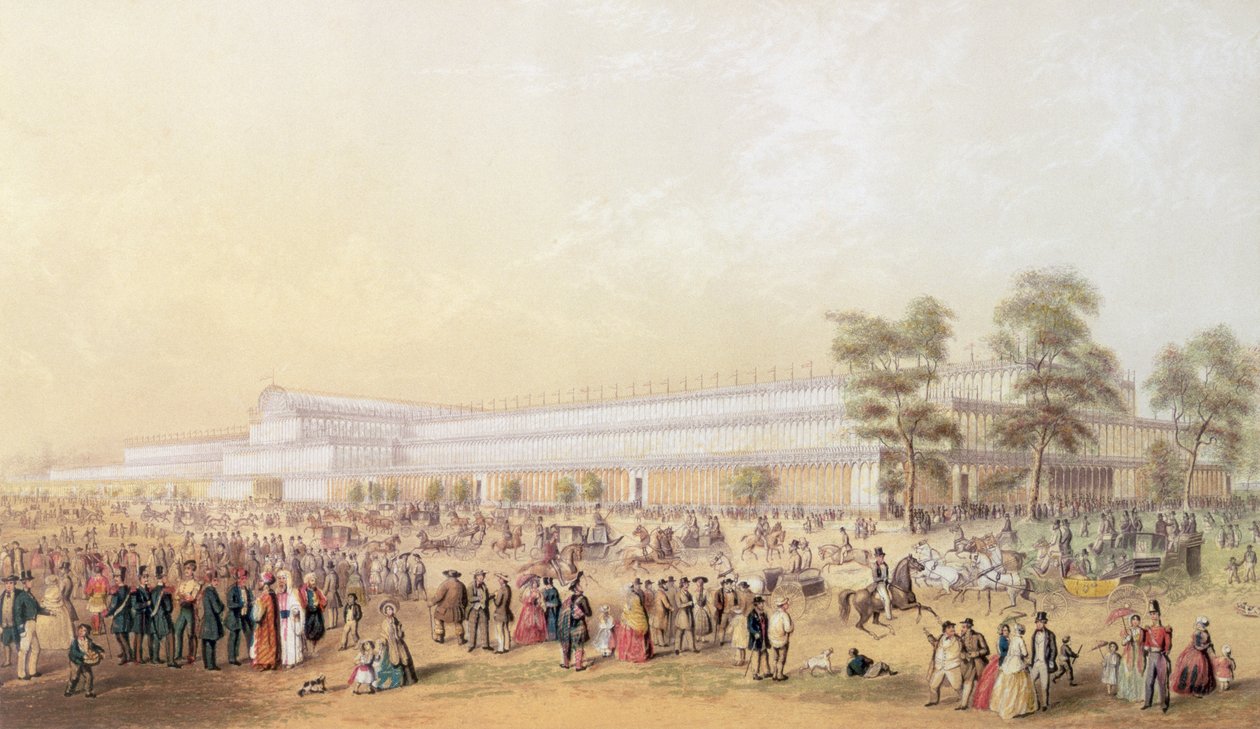 Vue du Crystal Palace - George Baxter