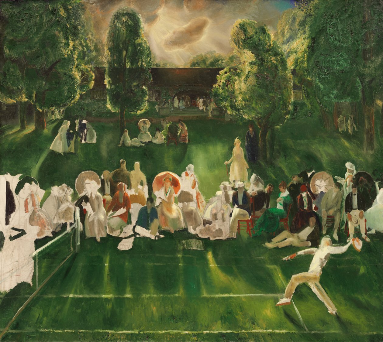 Tournoi de tennis - George Wesley Bellows
