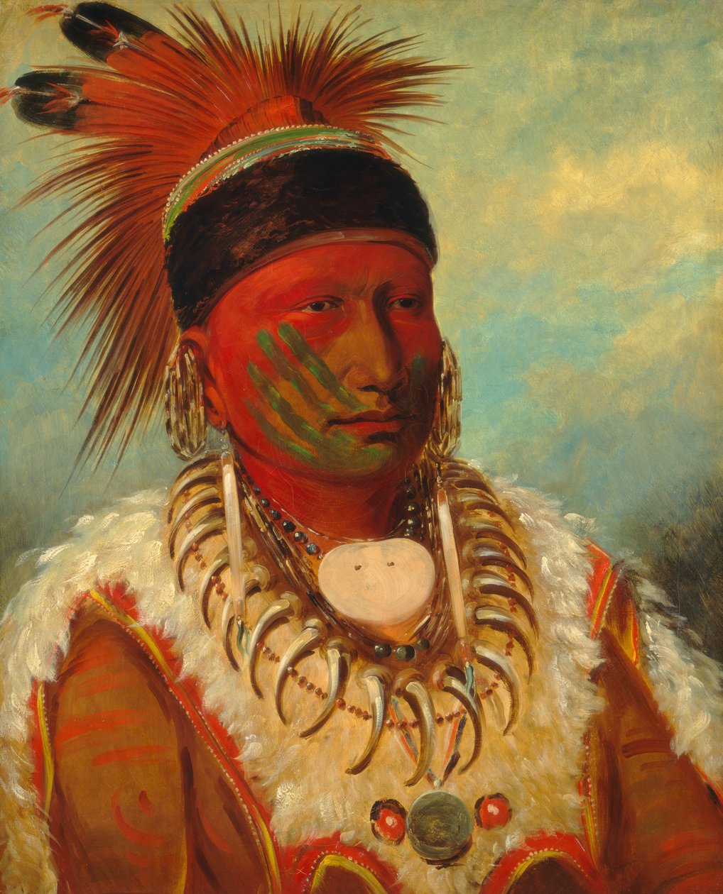 Le Nuage Blanc, Chef des Iowas - George Catlin