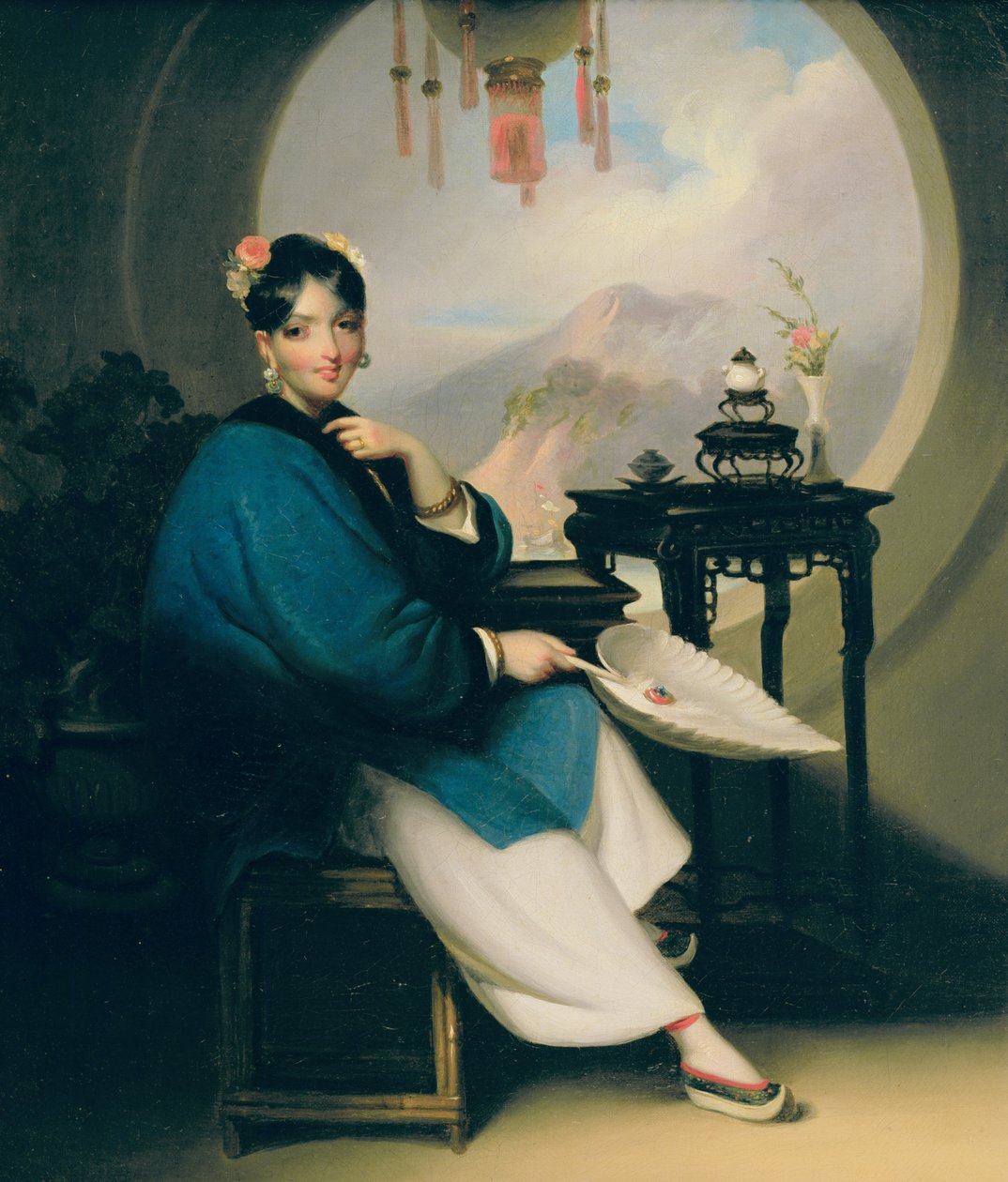 Une geisha - George Chinnery
