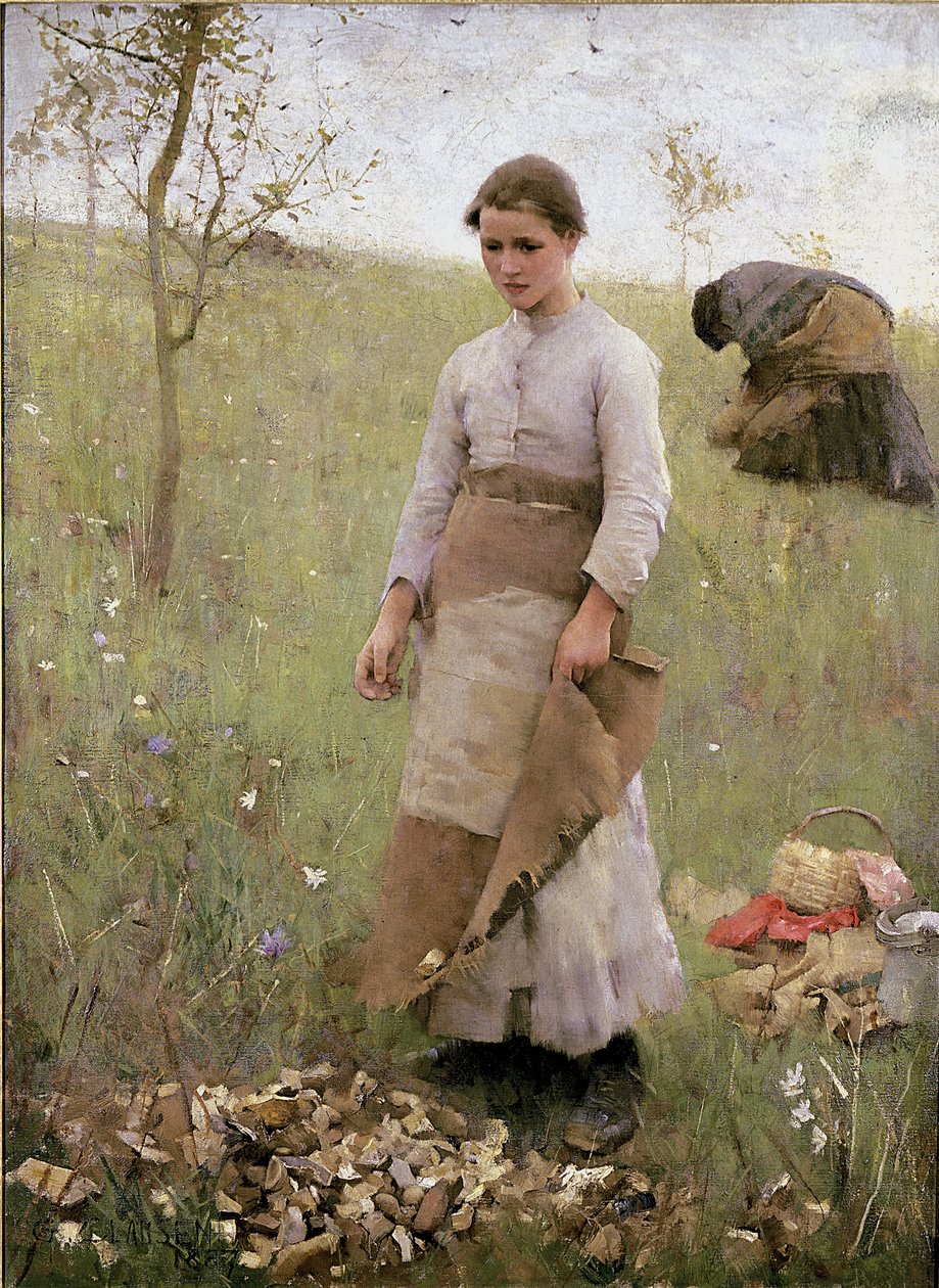 Les Ramasseurs de pierres, 1887 - George Clausen