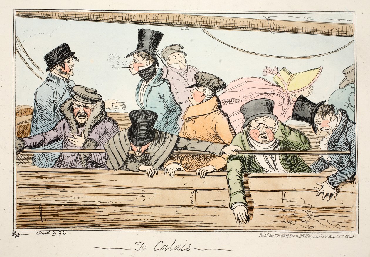 Vers Calais, pub. 1835 - George Cruikshank