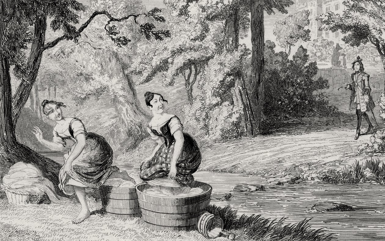 Blanchisseuses dérangées par Waverley, illustration de 