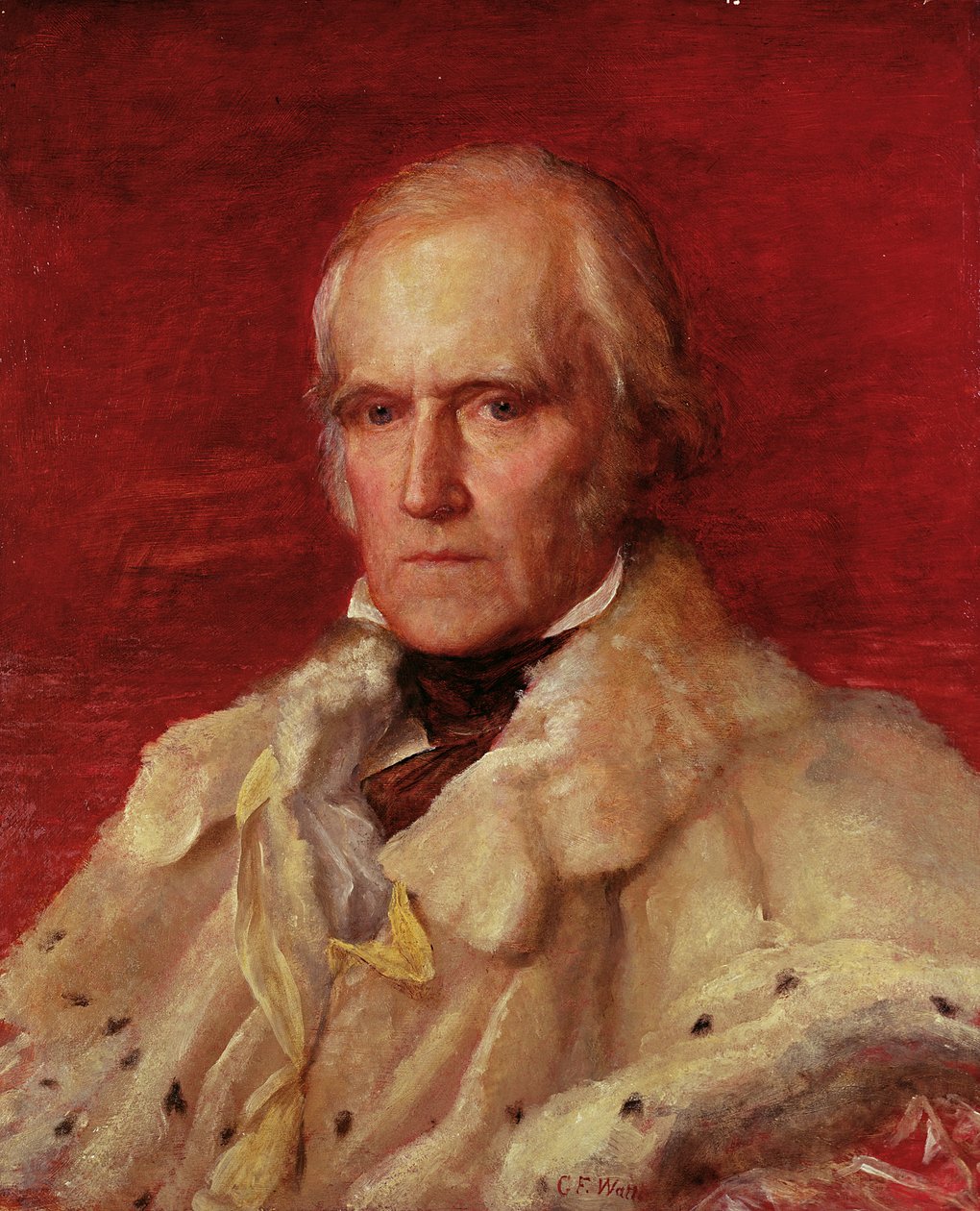 Portrait de Stratford Canning (1786-1880), vicomte Stratford de Redcliffe (1856-7) - George Frederick Watts
