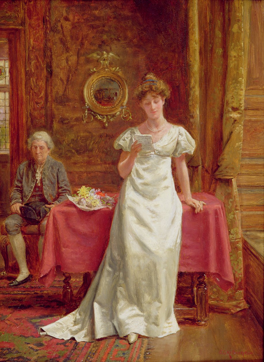 En attendant une réponse - George Goodwin Kilburne