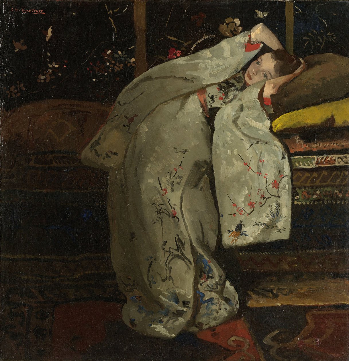 Fille en kimono blanc - George Hendrik Breitner