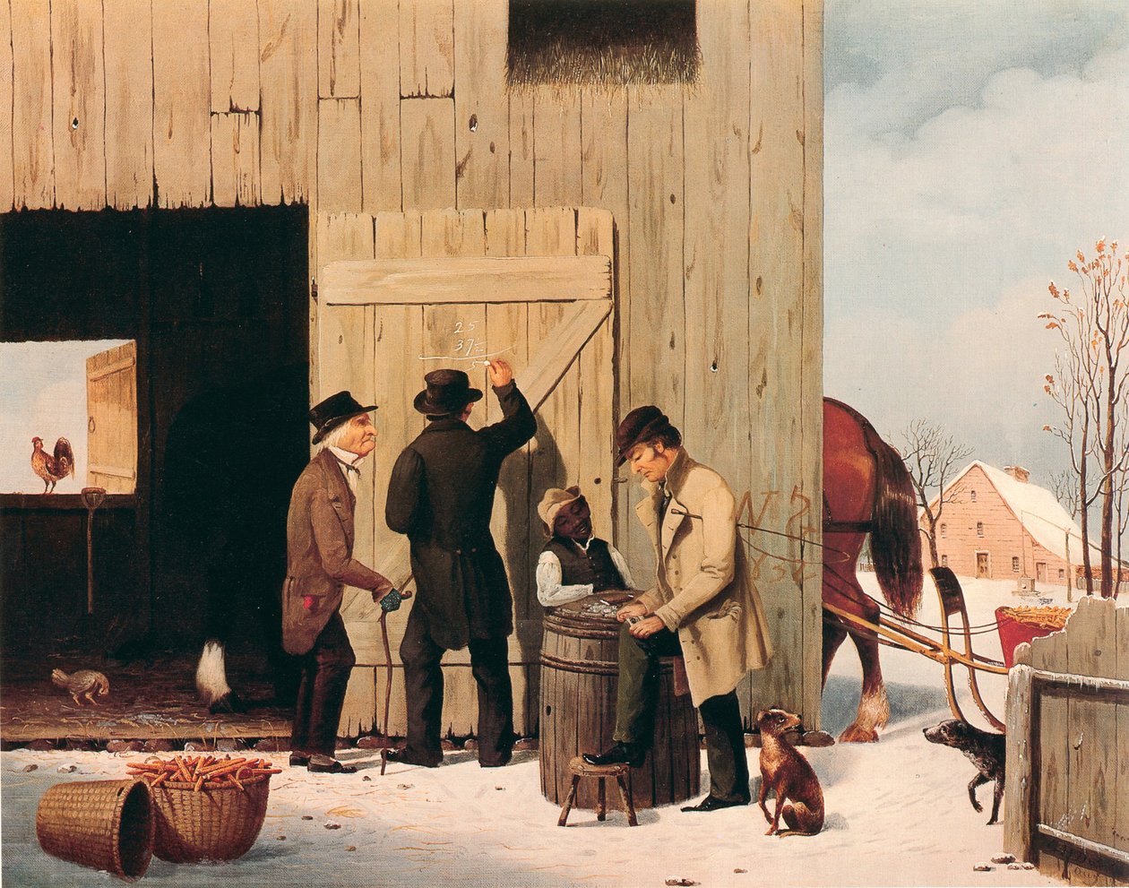 Régler une facture - George Henry Durrie