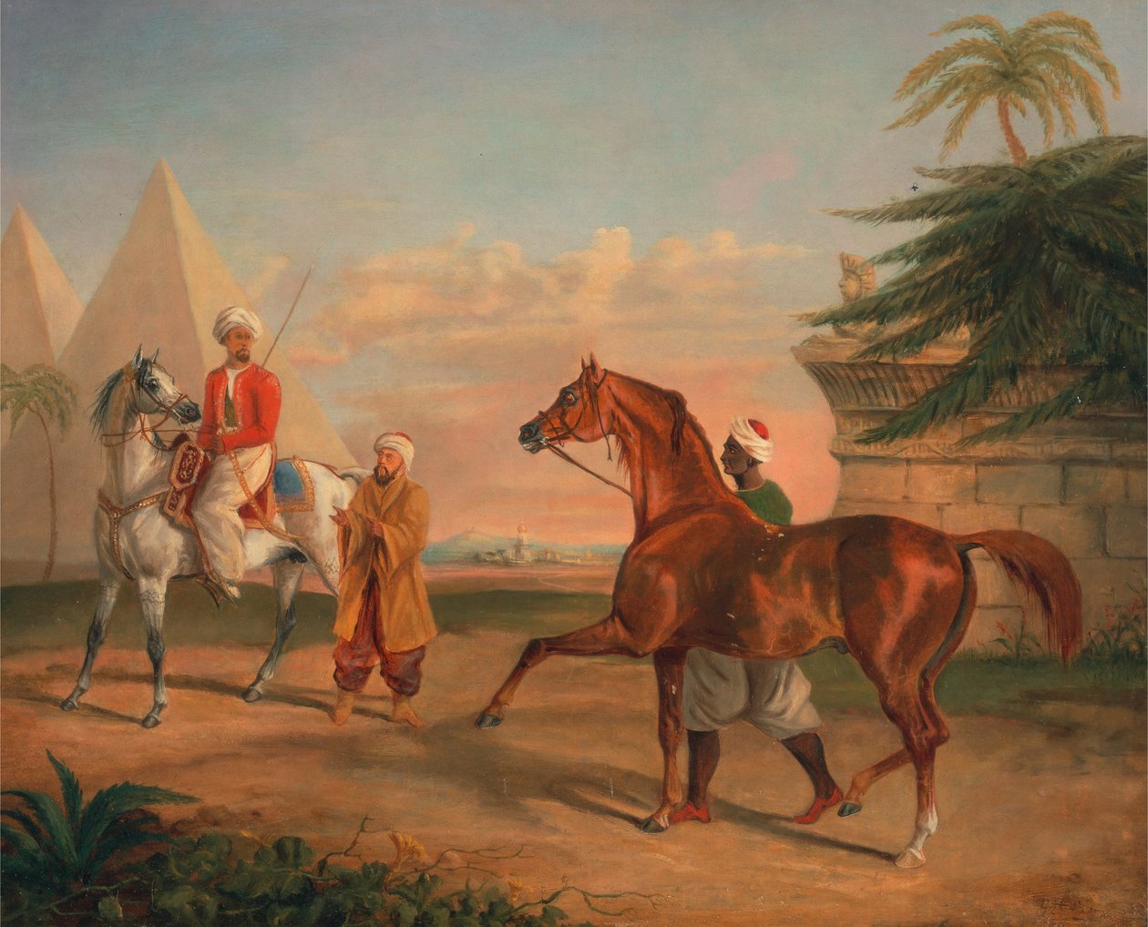 Mamelouk achetant un étalon arabe - George Henry Laporte