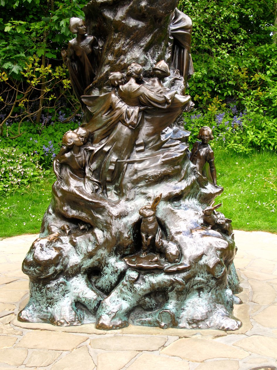 Socle (détail de la statue de Peter Pan) - George James Frampton