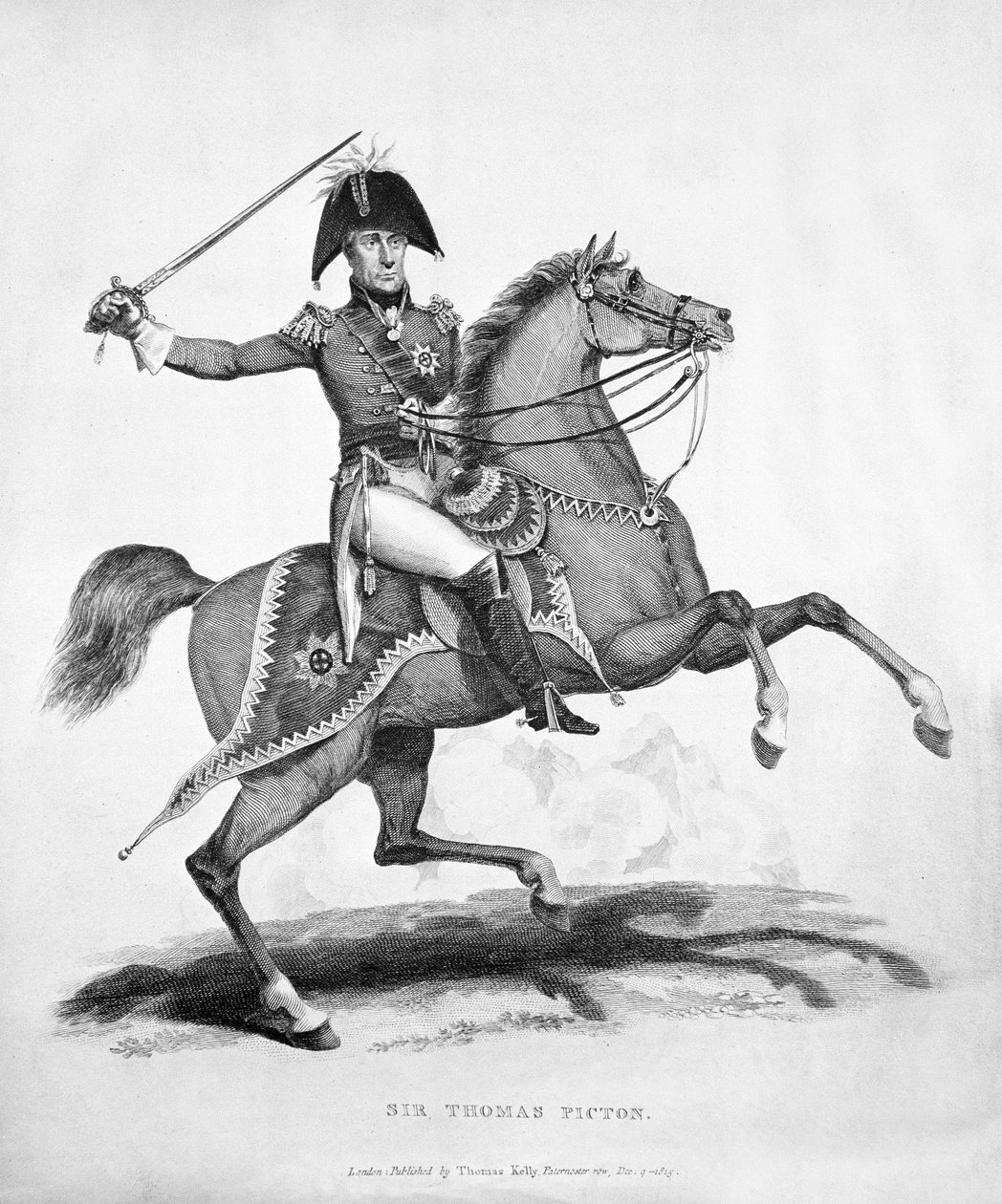 Sir Thomas Picton, gravé par Samuel Mitan, 1815 - George Jones