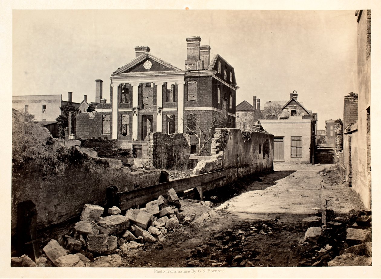 Ruines du manoir Pinckney, Charleston S.C. - George N. Barnard