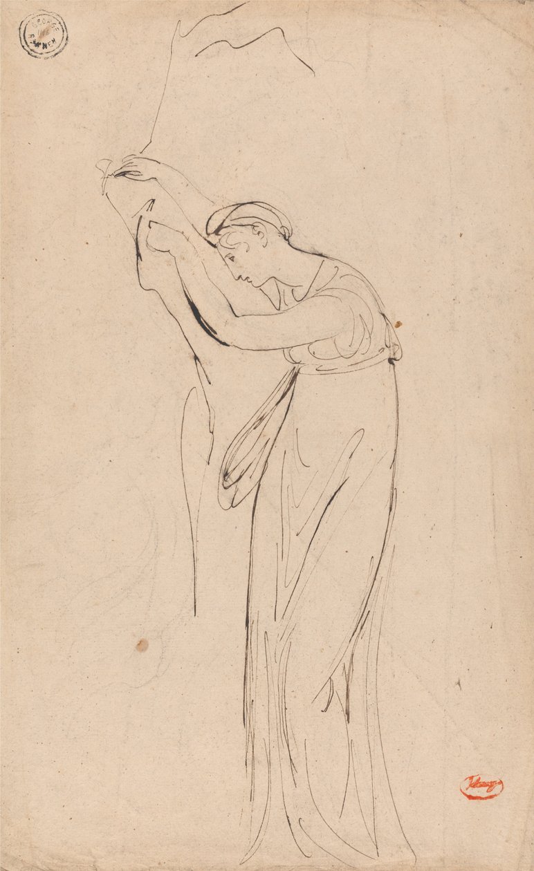 Femme captive ou déprimée - Peut-être Andromaque - George Romney