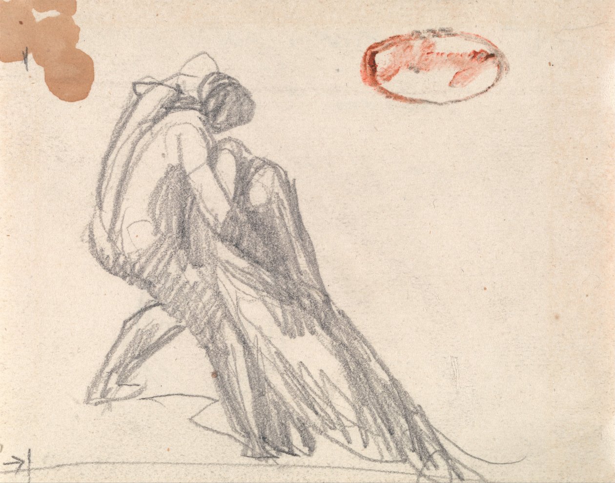 Figure soutenant une figure évanouie - George Romney