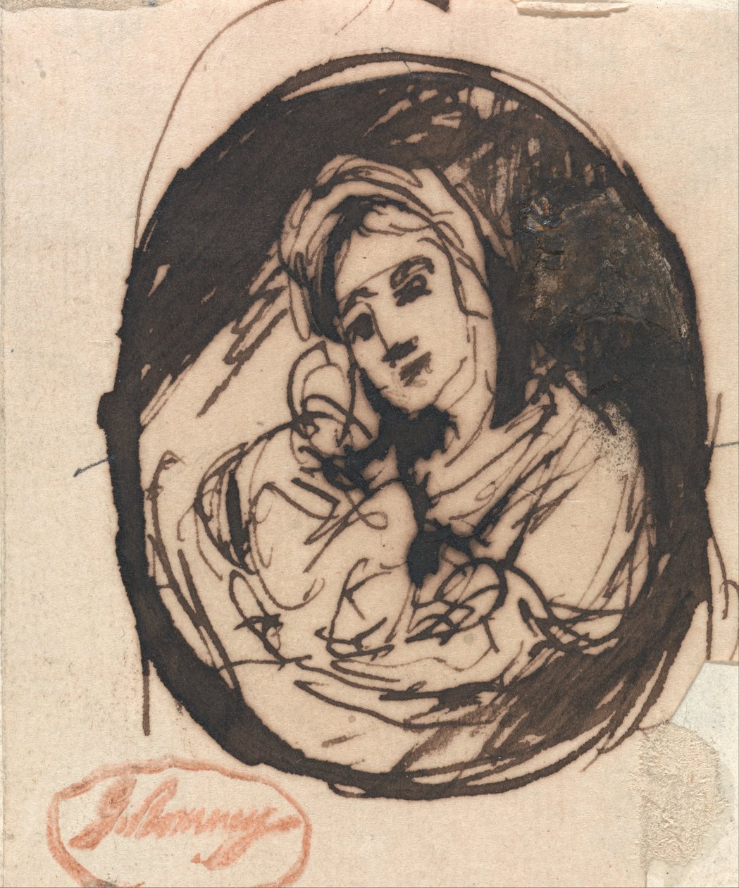 Mère et enfant - George Romney