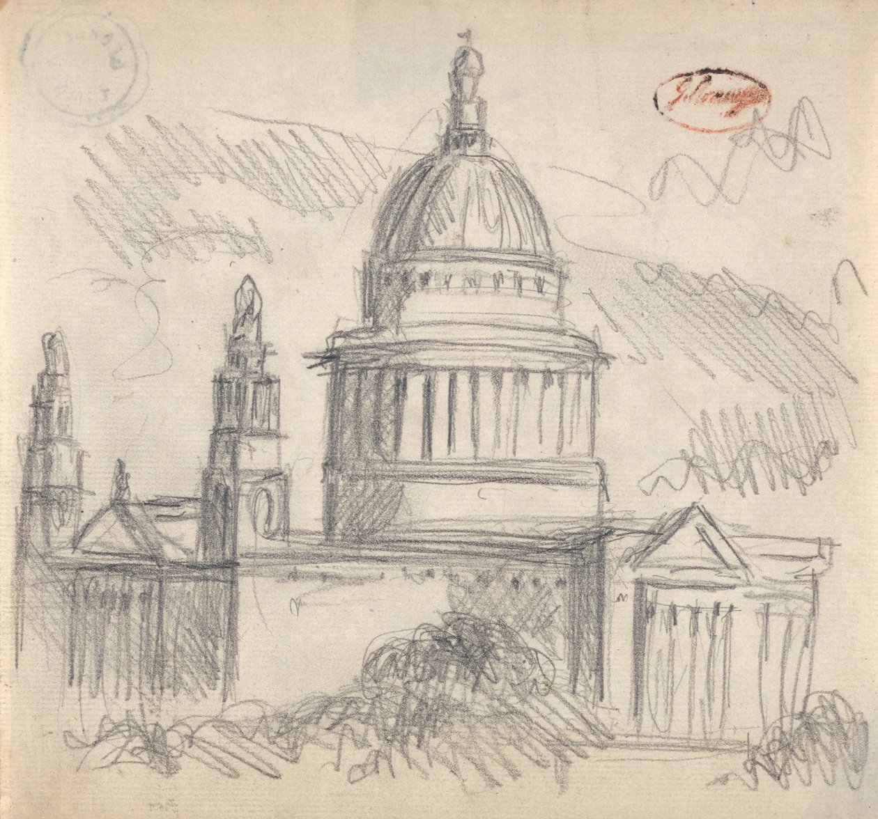 Possiblement Saint Paul, Londres - George Romney