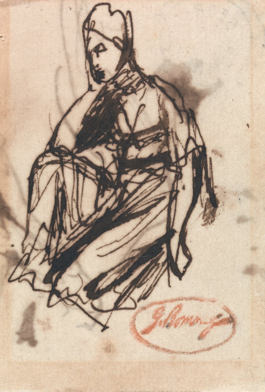 Femme assise - George Romney