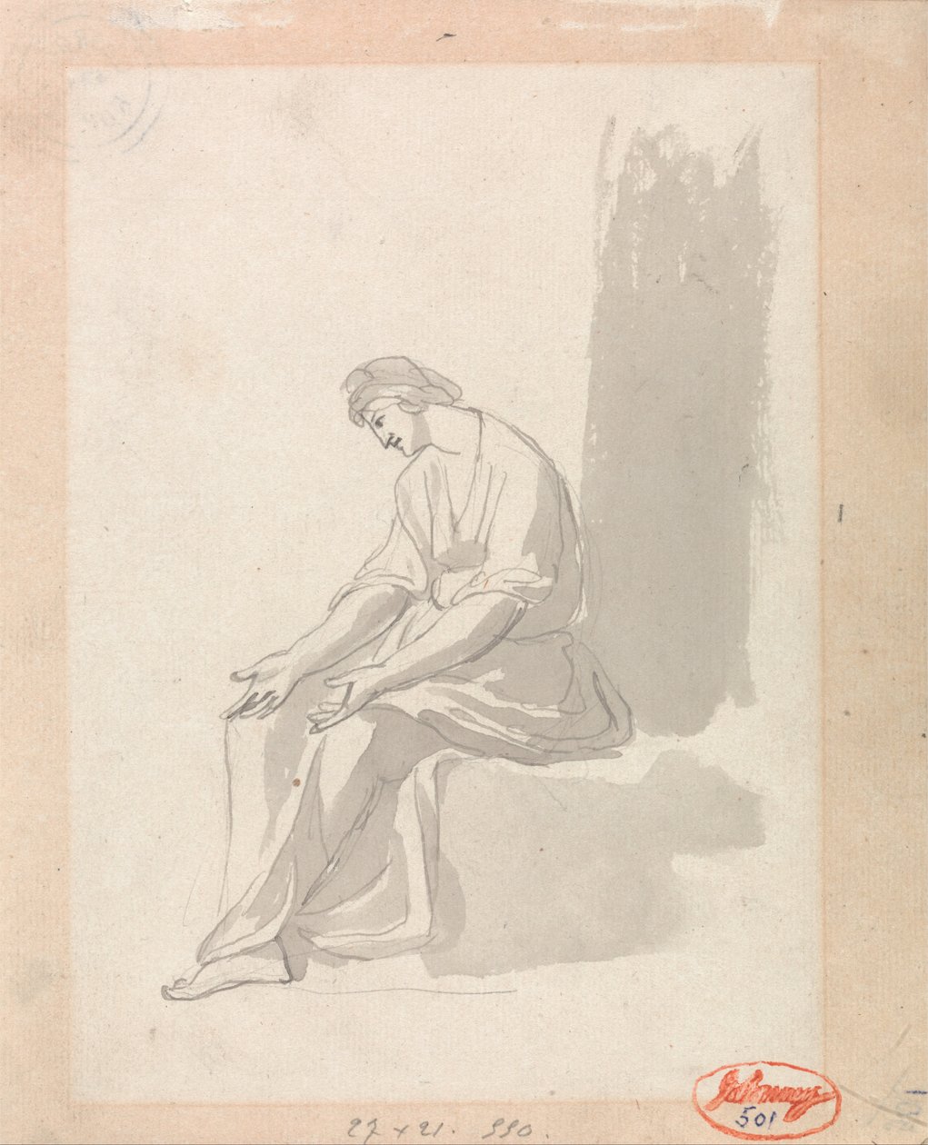 Femme assise - George Romney