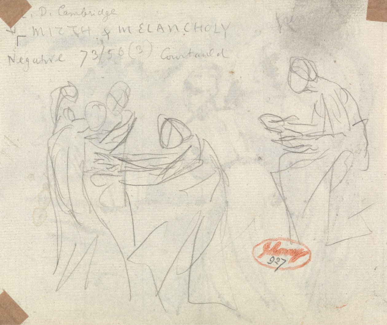 Esquisse pour Sorcières et Jeunes dans une caverne - George Romney
