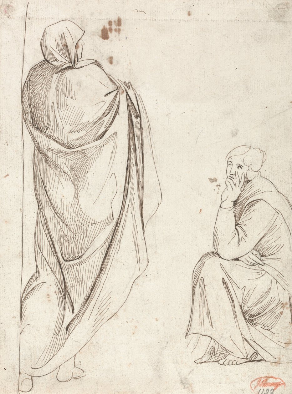 Figure debout et figure assise - George Romney