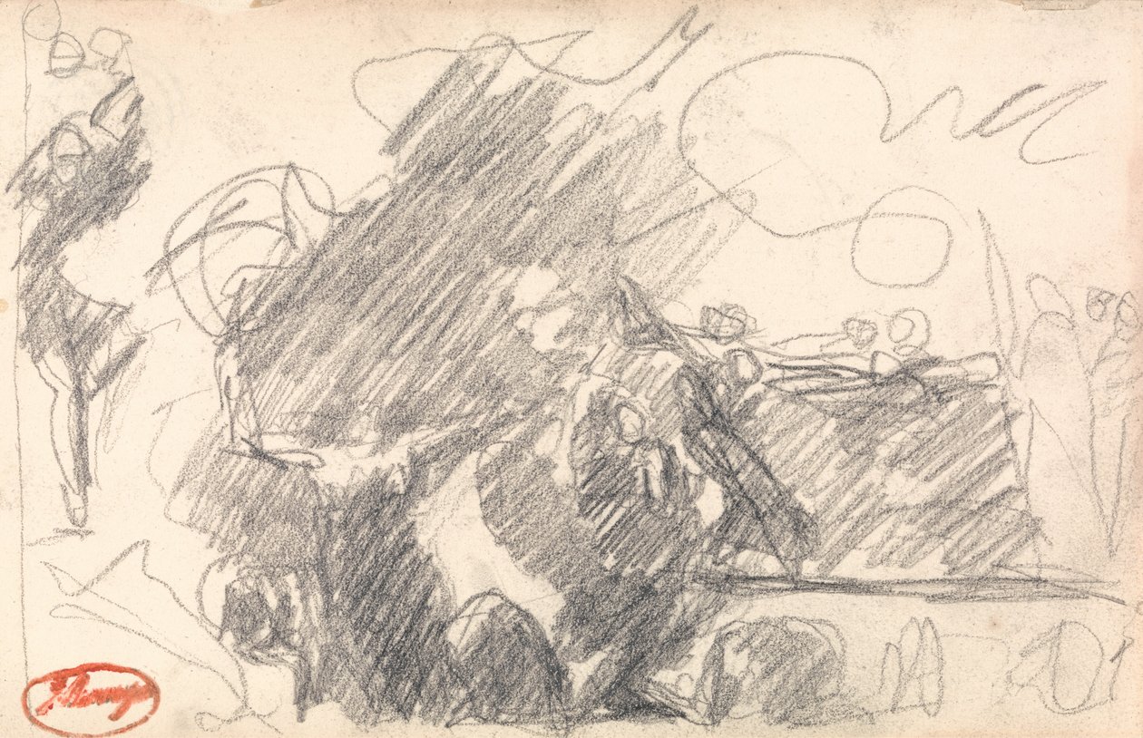Caverne des sorcières - Deuxième visite de Macbeth - George Romney