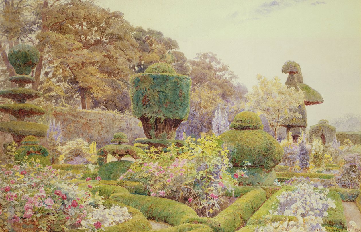 Scène de Jardin - George Samuel Elgood