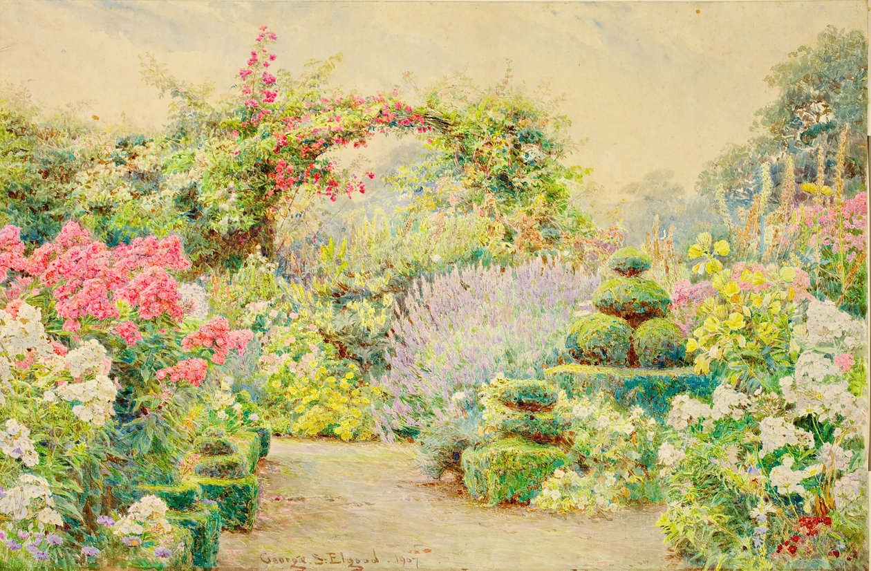 Roundscliffe, un jardin dans le Leicestershire, 1907 - George Samuel Elgood