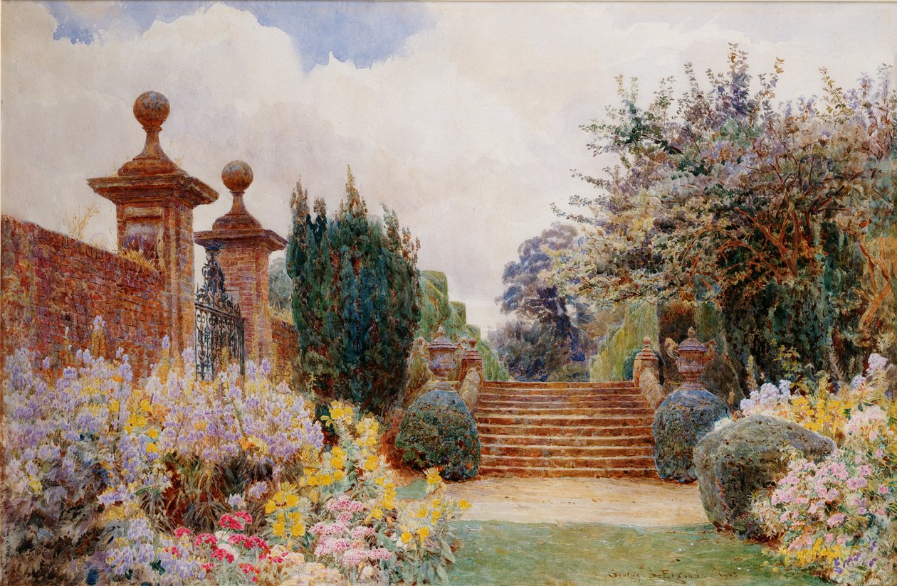 Les marches de la terrasse, Penshurst, 1903 - George Samuel Elgood