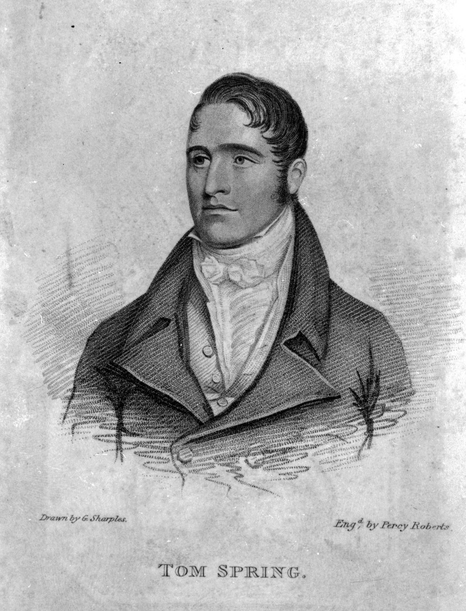 Tom Spring, gravé par Percy Roberts - George Sharples