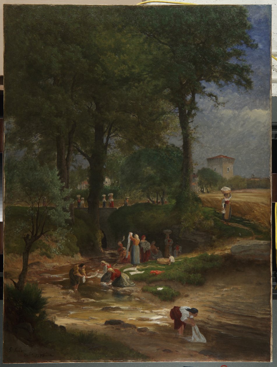 Jour de lessive près de Pérouse - George Inness
