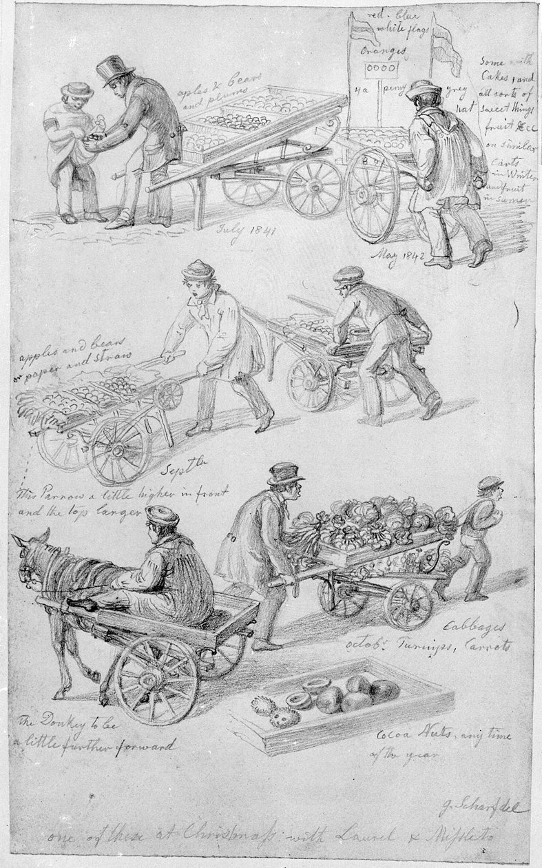 Marchands ambulants, Londres - George Snr Scharf