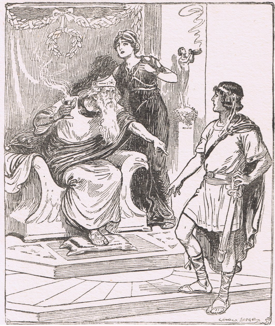 Le Minotaure : Cette épée, cria-t-il, comment l