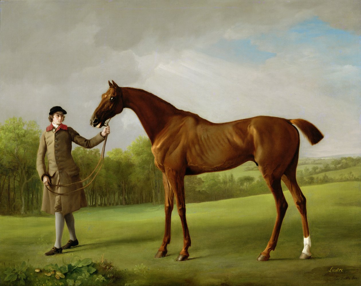 Lustre, tenu par un palefrenier, vers 1760-62 - George Stubbs