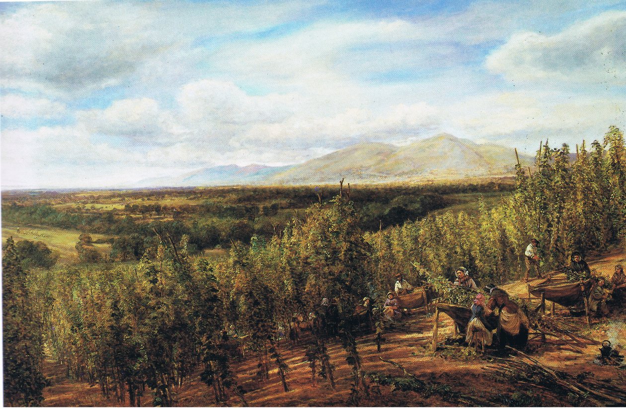 Les jardins de houblon - George Vicat Cole
